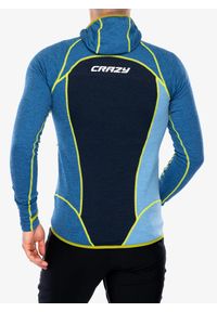 CRAZY - Bluza rozpinana męska Crazy Pull Resolution. Kolor: niebieski. Sezon: zima. Sport: narciarstwo