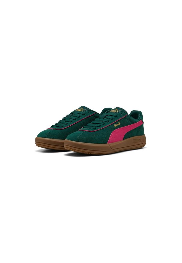 Puma Buty Club Klassika Sd 40071805. Kolor: zielony. Materiał: zamsz, materiał