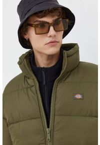 Dickies kurtka męska kolor zielony zimowa. Kolor: zielony. Materiał: polar, syntetyk. Sezon: zima #6