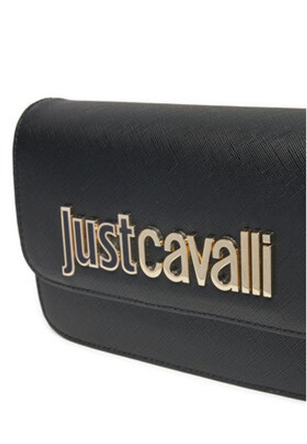 Just Cavalli Torebka 77RA4BBA Czarny. Kolor: czarny. Materiał: skórzane