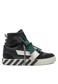 OFF-WHITE - Off-White Sneakersy OMIA225S22LEA0011001 Czarny. Kolor: czarny. Materiał: skóra, zamsz