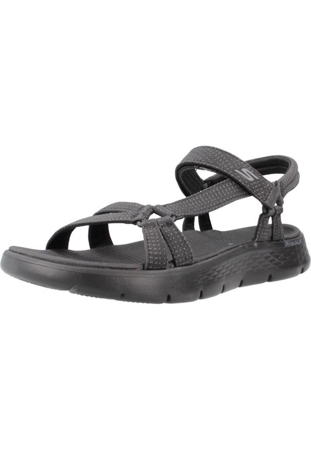 skechers - Sandały Skechers Model Go Walk Flex Sandal Kolor Czarny. Kolor: czarny. Materiał: tkanina. Sezon: lato
