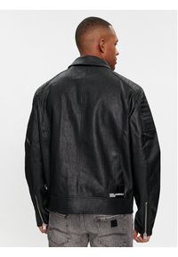 Karl Lagerfeld Jeans Kurtka skórzana 240D1501 Czarny Regular Fit. Kolor: czarny. Materiał: skóra #5