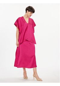 Weekend Max Mara Sukienka koktajlowa Gambero 2415231012 Różowy Regular Fit. Kolor: różowy. Materiał: syntetyk. Styl: wizytowy #7