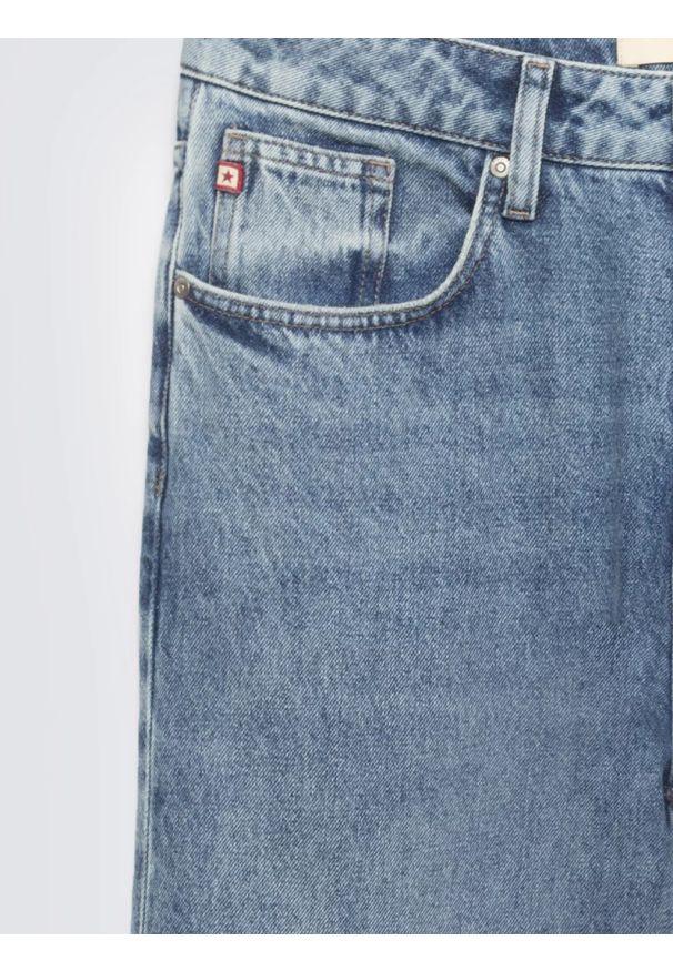 Big-Star - Jeansy męskie loose niebieskie Nate 385. Stan: podwyższony. Kolor: niebieski. Styl: vintage, klasyczny