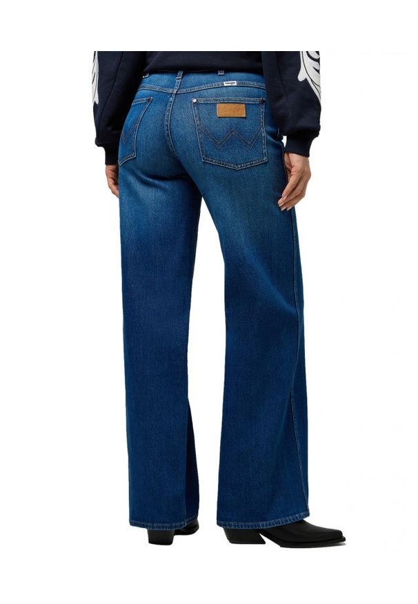 Wrangler - DAMSKIE SPODNIE WRANGLER WORLD WIDE MID STONE 112373000