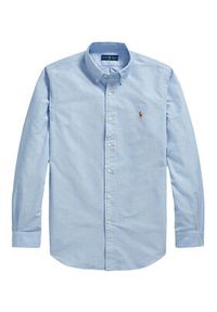 Polo Ralph Lauren Koszula Cupdppcs 710792041002 Błękitny Custom Fit. Typ kołnierza: polo. Kolor: niebieski. Materiał: bawełna #4