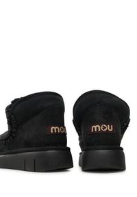 Mou Śniegowce Eskimo Bounce Sneaker FW531009A Czarny. Kolor: czarny. Materiał: skóra #6