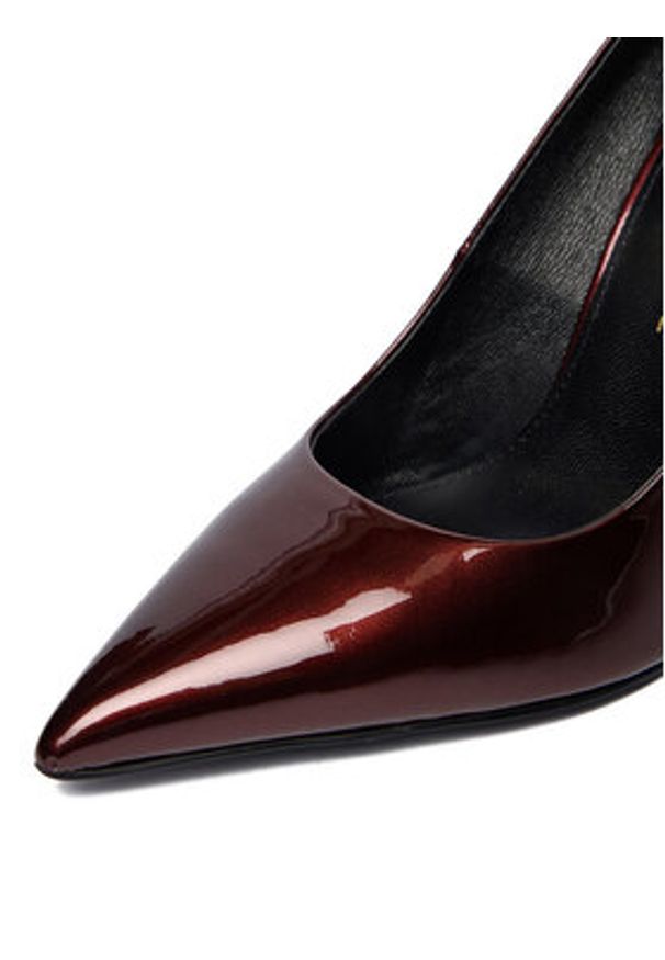 Eva Minge Szpilki EO-ESME-808-Y5P Bordowy. Kolor: czerwony. Materiał: skóra, syntetyk. Obcas: na szpilce