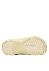 Crocs Klapki Classic Platform Fuzz Lined Clog 212854 Beżowy. Kolor: beżowy. Obcas: na platformie #6