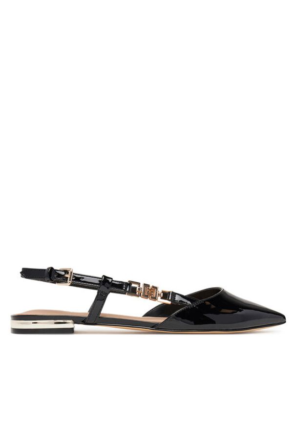 Guess Baleriny FLTFR2 PAF05 Czarny. Kolor: czarny. Materiał: skóra