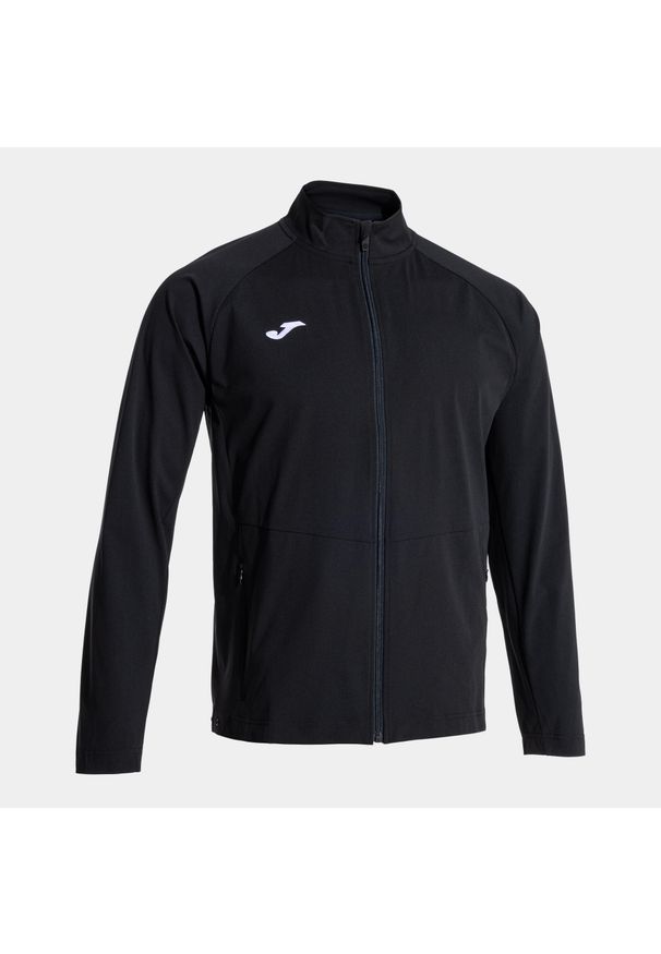 Kurtka z dresu Joma Doha II. Kolor: czarny. Materiał: dresówka. Sport: piłka nożna, fitness