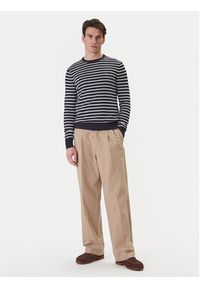 TOMMY HILFIGER - Tommy Hilfiger Sweter Essential MW0MW39999 Granatowy Regular Fit. Kolor: niebieski. Materiał: bawełna #4