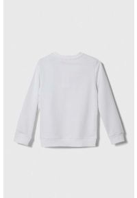 Calvin Klein Jeans bluza dziecięca kolor biały z nadrukiem. Kolor: biały. Materiał: bawełna. Wzór: nadruk. Styl: klasyczny #3