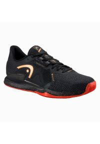 Buty do tenisa męskie Head Sprint Pro 3.5 SF Clay 273012. Kolor: wielokolorowy, pomarańczowy, czarny. Sport: bieganie, tenis