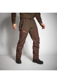 SOLOGNAC - Spodnie myśliwskie Solognac 920 wzmocnione. Kolor: brązowy #1