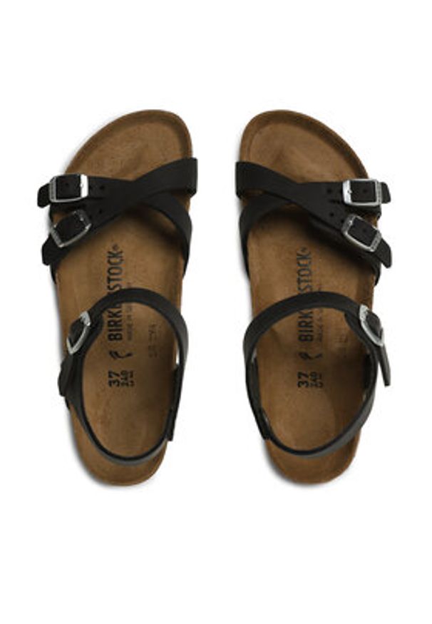 Birkenstock Sandały Kumba 1021487 Czarny. Kolor: czarny. Materiał: syntetyk