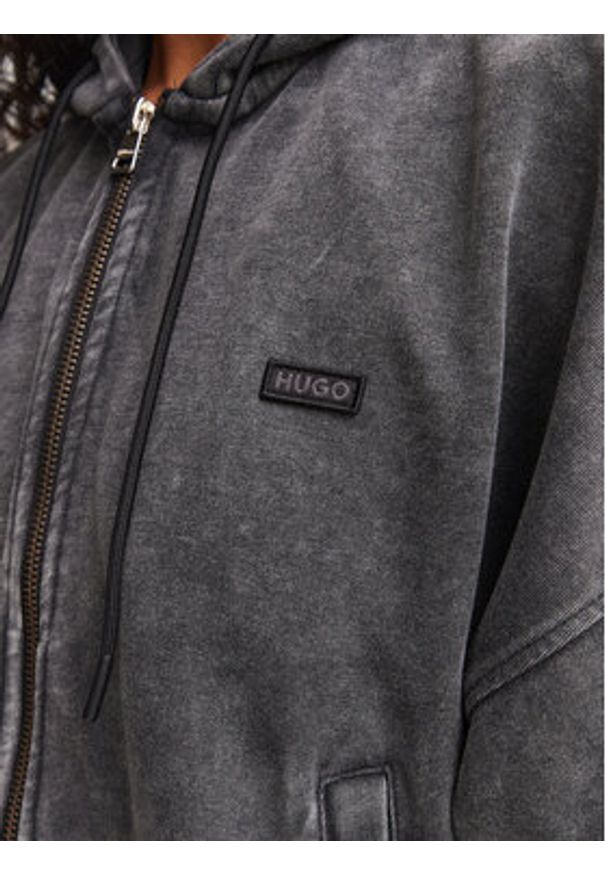 Hugo - HUGO Bluza Dooba_B 50563204 Szary ciemny Relaxed Fit. Kolor: szary. Materiał: bawełna