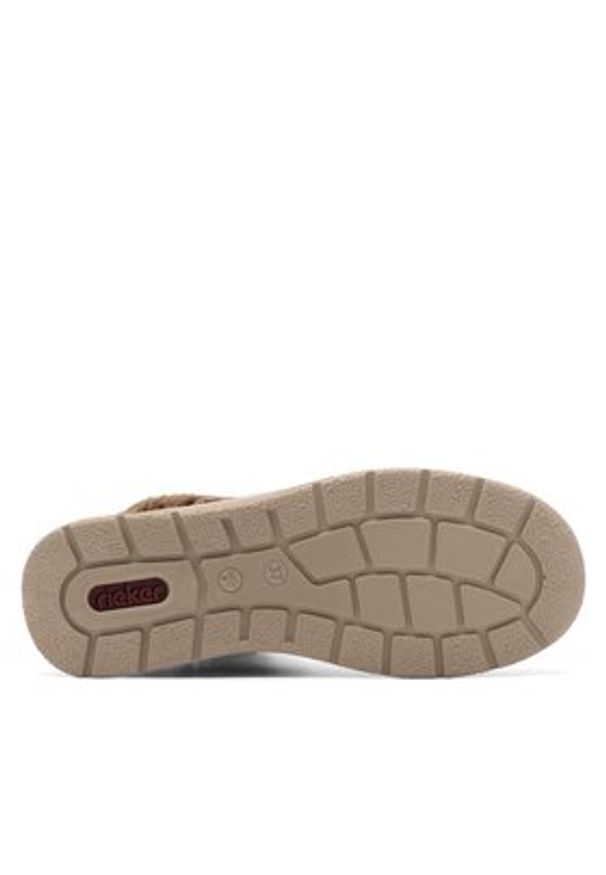 Rieker Trzewiki L7742-62 Brązowy. Kolor: brązowy. Materiał: syntetyk