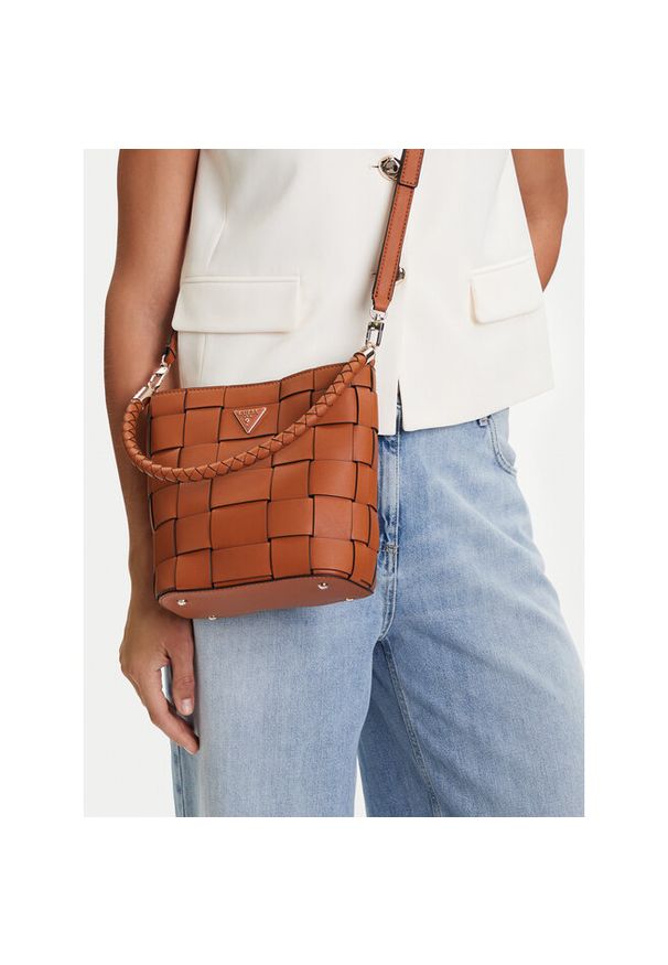 Torebka Guess. Kolor: brązowy