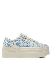 Pinko Sneakersy Greta 04 SS0013 T006 Écru. Materiał: materiał