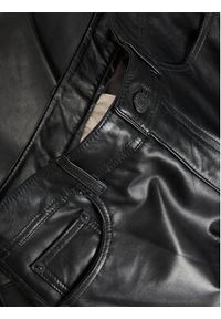 JJXX Spodnie skórzane 12204722 Czarny Straight Fit. Kolor: czarny. Materiał: skóra #6