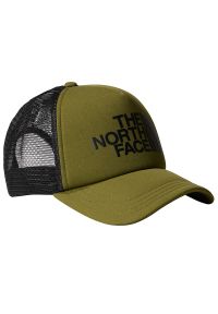 Czapka z daszkiem The North Face Logo Trucker 0A3FM3RMO1 - zielona. Kolor: zielony. Materiał: bawełna, poliester. Styl: wakacyjny #1