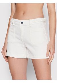 Morgan Szorty jeansowe 221-SHEVEN Biały Regular Fit. Kolor: biały. Materiał: syntetyk, jeans, bawełna