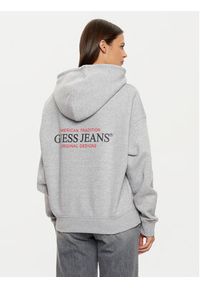 Guess Jeans Bluza W4BQ21 KC811 Szary. Kolor: szary. Materiał: bawełna #5