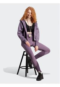 Adidas - adidas Bluza adidas Z.N.E. IN5132 Fioletowy Loose Fit. Kolor: fioletowy. Materiał: syntetyk, bawełna