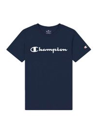 Koszulka sportowa chłopięca Champion Crewneck Tshirt. Kolor: niebieski. Długość rękawa: krótki rękaw. Długość: krótkie #1