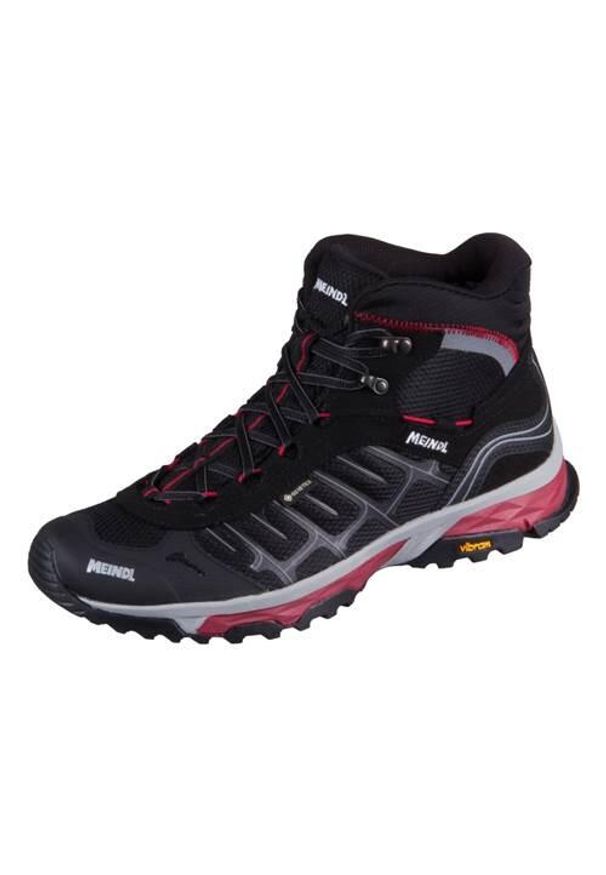 MEINDL - Buty trekkingowe męskie Meindl Finale Mid Gtx. Wysokość cholewki: za kostkę. Zapięcie: sznurówki. Kolor: czerwony, wielokolorowy. Materiał: syntetyk, materiał. Szerokość cholewki: normalna. Sport: turystyka piesza