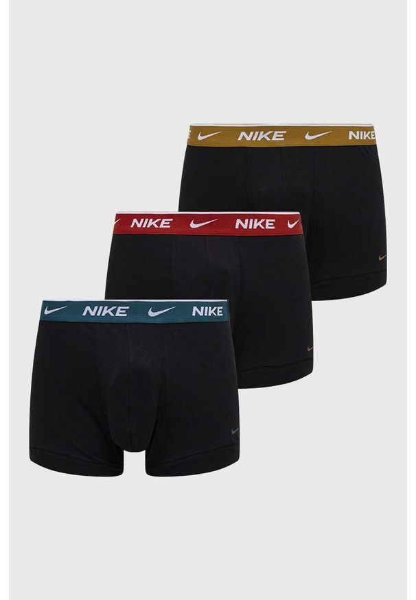 Nike bokserki 3-pack męskie. Materiał: tkanina, skóra, włókno