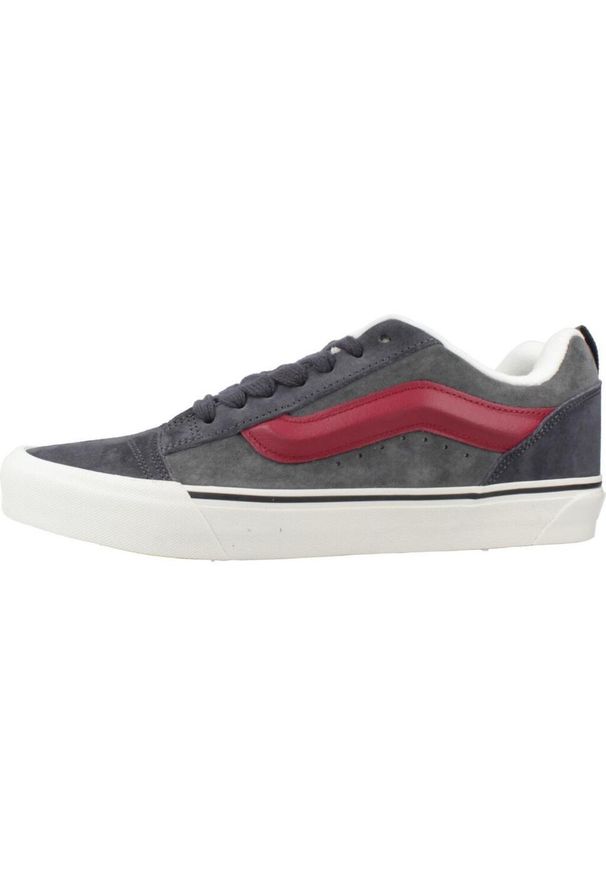 Vans - Buty VANS KNU SKOOL Szary. Kolor: szary. Materiał: tkanina, skóra. Sport: skateboard