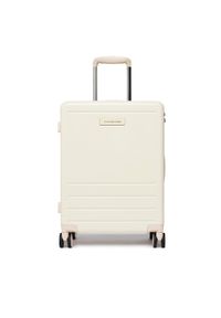 TOMMY HILFIGER - Tommy Hilfiger Walizka kabinowa Th Travel Cabin Case AW0AW17829 Écru