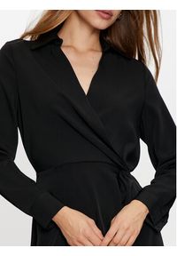 Haveone Sukienka codzienna AFS-M062 Czarny Regular Fit. Okazja: na co dzień. Kolor: czarny. Materiał: syntetyk. Typ sukienki: proste. Styl: casual #2