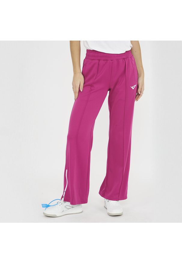 LEGEA - Spodnie sportowe STELLAR WOMAN fuksjowe. Kolor: różowy, wielokolorowy, biały. Sport: fitness