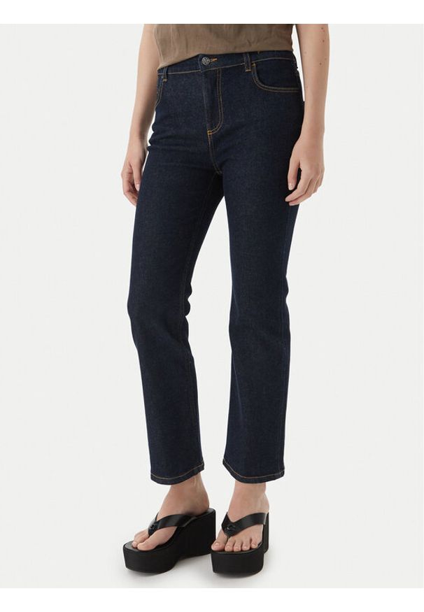 Marella Jeansy 2613181074 Granatowy Straight Fit. Kolor: niebieski