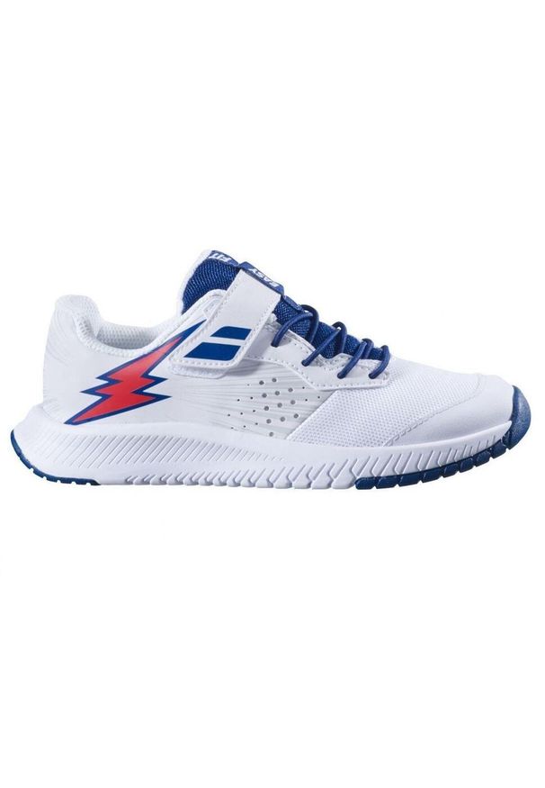 Buty do tenisa dziecięce Babolat Pulsion All Court Kid. Kolor: biały, czerwony, wielokolorowy, niebieski. Sport: tenis