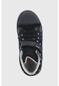 Garvalin Buty skórzane dziecięce kolor czarny. Nosek buta: okrągły. Zapięcie: rzepy. Kolor: czarny. Materiał: skóra #2