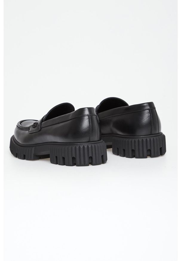 Baldinini - Loafersy męskie skórzane BALDININI. Materiał: skóra