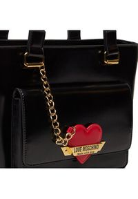 Love Moschino - LOVE MOSCHINO Torebka JC4141PP1LLM1000 Czarny. Kolor: czarny. Materiał: skórzane