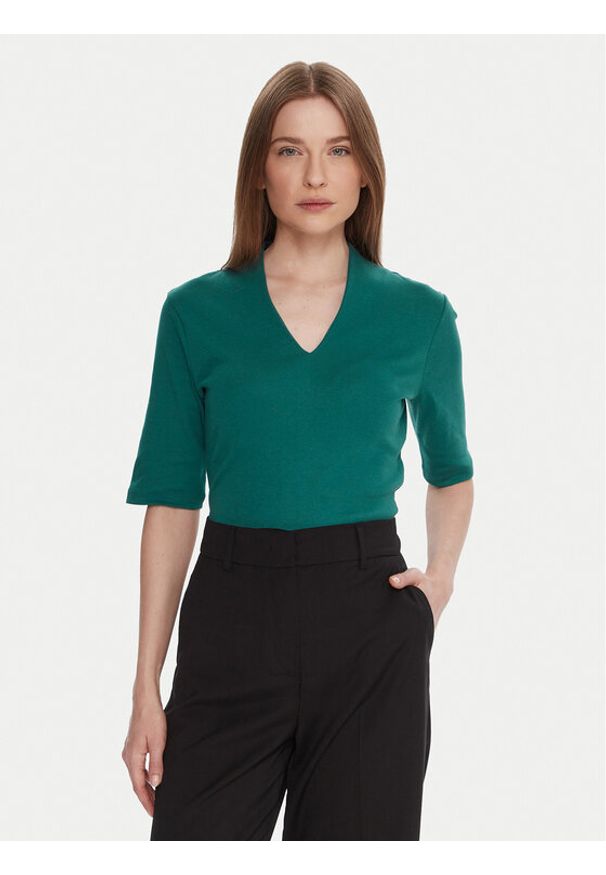 United Colors of Benetton - United Colors Of Benetton Bluzka 3GA2D400U Niebieski Slim Fit. Kolor: niebieski. Materiał: bawełna