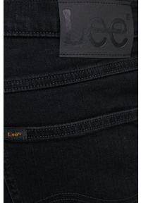 Lee szorty jeansowe męskie kolor czarny. Kolor: czarny. Materiał: jeans