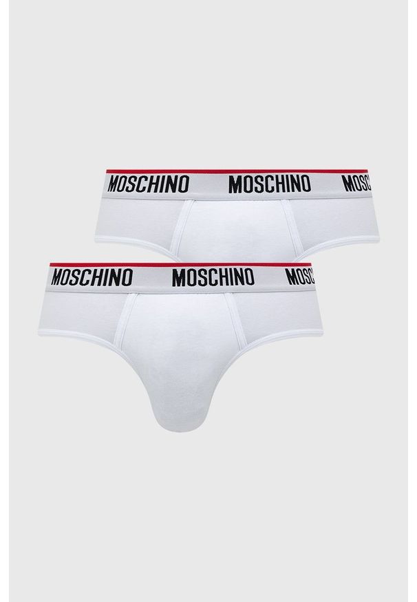 Moschino Underwear Slipy męskie kolor biały. Kolor: biały