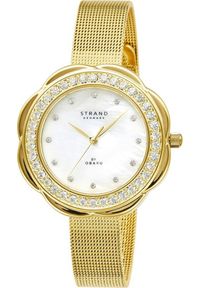 Zegarek Strand Zegarek damski Strand S735LXGWMG CYRKONIE złoty. Kolor: złoty #1