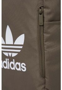 adidas Originals plecak kolor zielony duży z nadrukiem. Kolor: zielony. Materiał: materiał. Wzór: nadruk #5