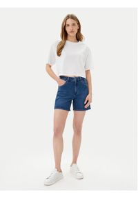 Wrangler Szorty jeansowe Cowboy 112366267 Niebieski Relaxed Fit. Kolor: niebieski. Materiał: bawełna