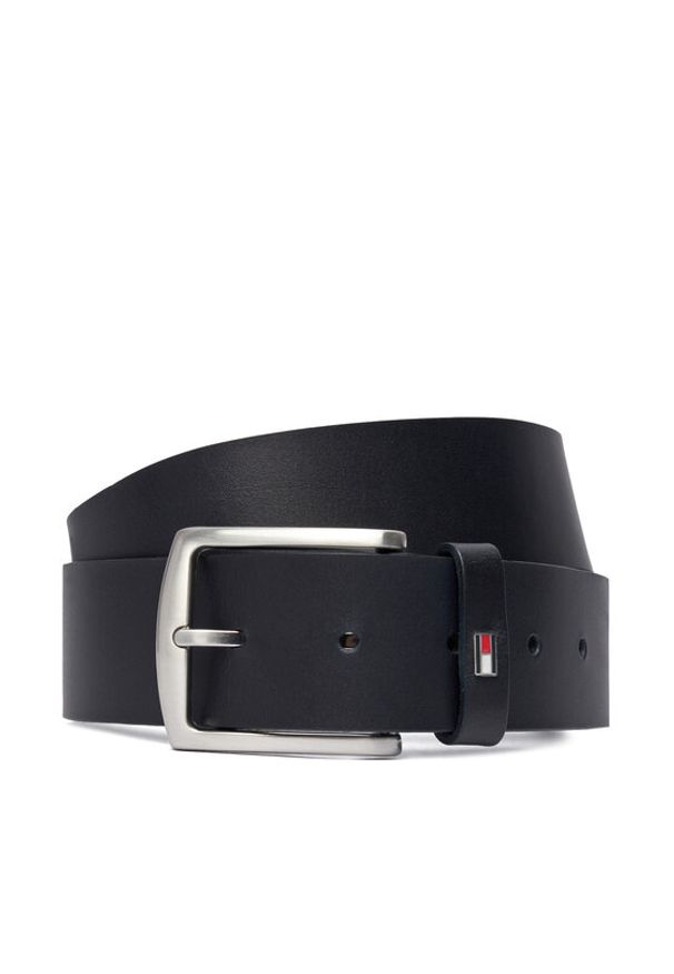 TOMMY HILFIGER - Tommy Hilfiger Pasek Męski New Denton 4.0 E367863162 Granatowy. Kolor: niebieski. Materiał: skóra