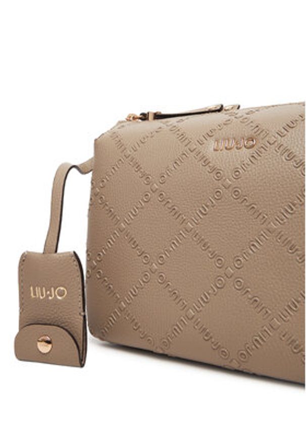 Liu Jo Torebka Ecs S Crossbody AF5072 E0538 Beżowy. Kolor: beżowy. Materiał: skórzane